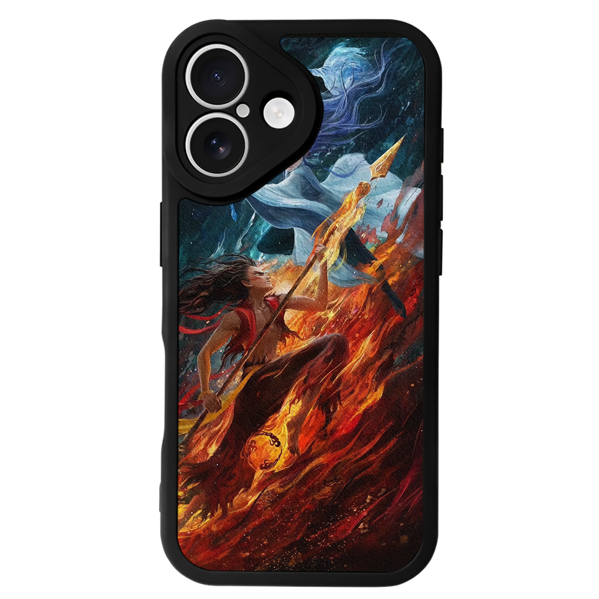 （画像用） Ne Zha 2 ナタ 魔童の大暴れ 【iPhone 16シリーズ対応】シリコンスマホケース（レザー調） 材質：シリコン